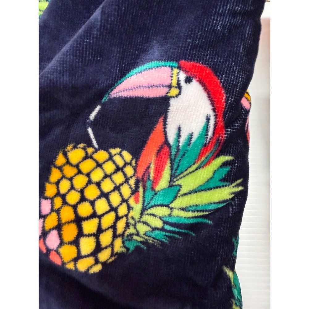 VERA BRADLEY TOUCAN PARTY TOTE, BEACH TOWEL & WRISTLET/ WALLET BEACH BAG SET - Picture 3 of 16